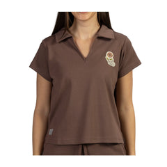 Eevee Pokémon Lounge Brown Casual Polo Shirt - Women