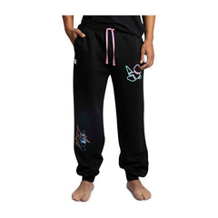 Porygon Nights Lo-Fi Loungewear Black Jogger Pants - Adult