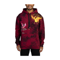 New! Moltres & Galarian Moltres Red Pullover Hoodie - Adult