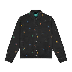 Pokémon × Dolly Noire: Pixel First Partner Pokémon Loose Denim Jacket - Adult