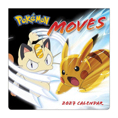 New! Pokémon Moves 2027 Wall Calendar