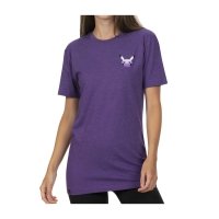 Startled Pikachu Heather Purple Relaxed Fit Crew Neck T-Shirt - Adult
