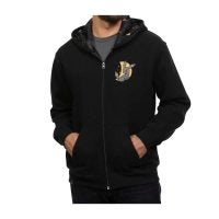 Phases of the Night: Umbreon Black Relaxed Fit Zip-Up Hoodie - Adult