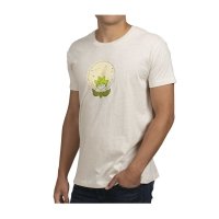 Eldegoss Beige Relaxed Fit Crew Neck T-Shirt - Adult