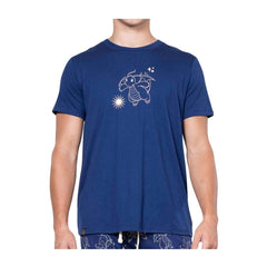 Dragonite Eve Navy Relaxed Fit Crew Neck T-Shirt - Men