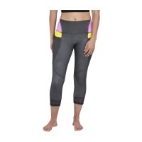 Pikachu Color Block Gray 3/4 Length Leggings - Adult
