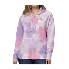 Togekiss & Friends Pokémon Take Flight Pink & Purple Tie-Dye Zip-Up Hoodie - Adult