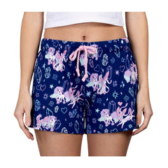Galarian Ponyta & Sylveon Friendship Navy Lounge Shorts - Women