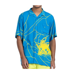 Pokémon Tropical Pikachu Blue Lightning Tropical Shirt - Men