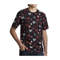 Team Valor Pokémon GO Teams Allover-Print Relaxed Fit Crew Neck T-Shirt - Adult