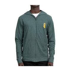 Pikachu & Sunflora Pokémon Nature: Spring Green Sueded Lightweight Zip-Up Hoodie - Adult