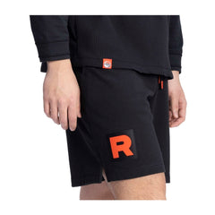 Team Rocket HQ Collection Black Fleece Shorts - Adult