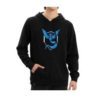 Pokémon GO Teams: Team Mystic Embroidered Black Fitted Pullover Hoodie - Adult