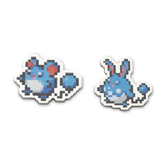 Marill & Azumarill Pokémon Pixel Pins (2-Pack)