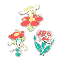 Three-Pin Set: Flabébé, Floette & Florges Pokémon Pins