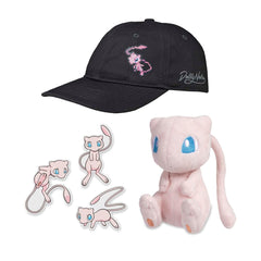 Mew Plush, Hat & Stickers Bundle