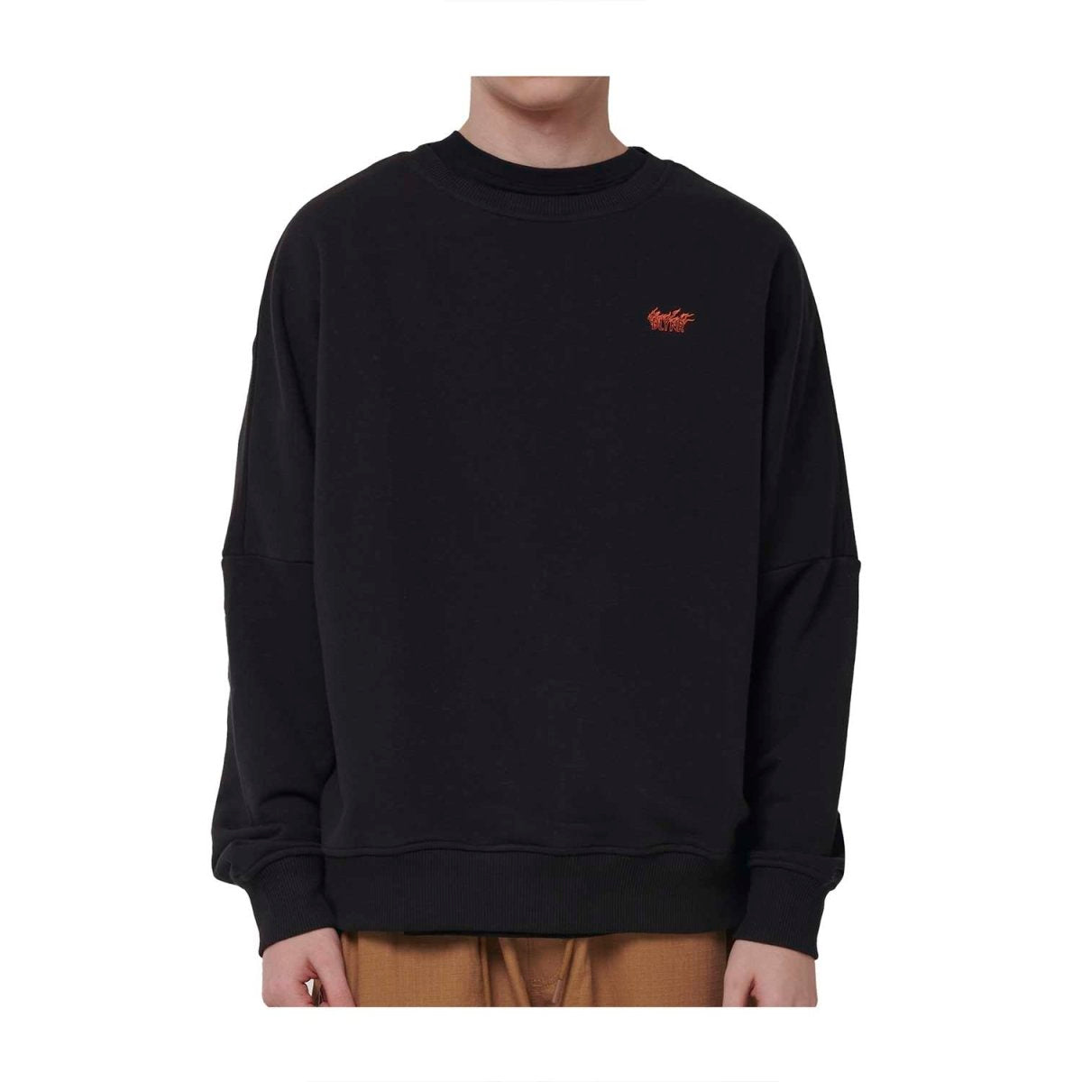 Pokémon × Dolly Noire: Charizard Black Crew Neck Sweatshirt - Adult