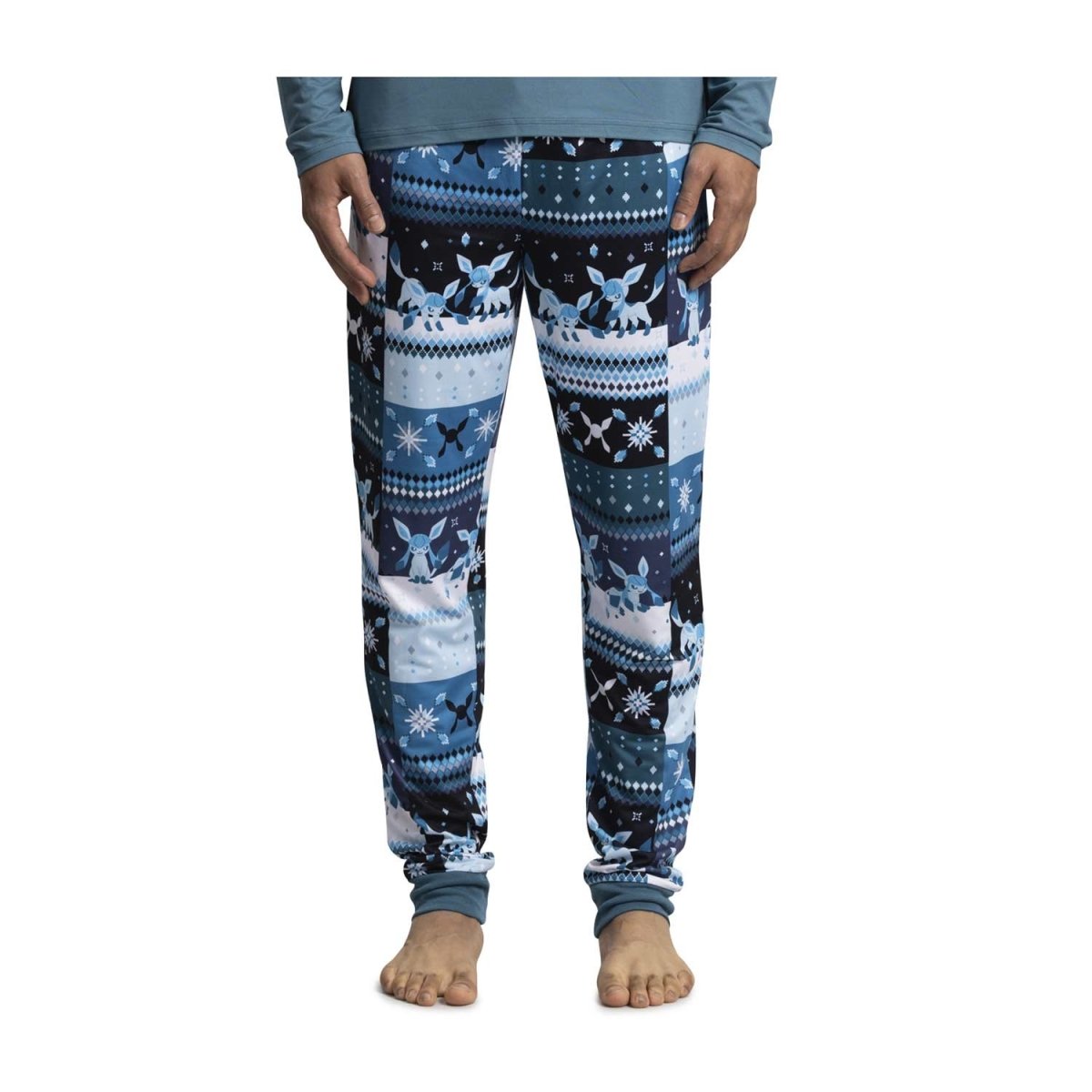 Glaceon Blue & Black Joggers - Men