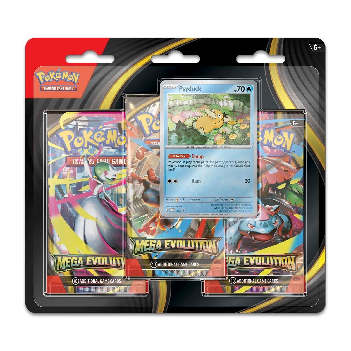 Pokémon TCG: Mega Evolution 3 Booster Packs & Psyduck Promo Card