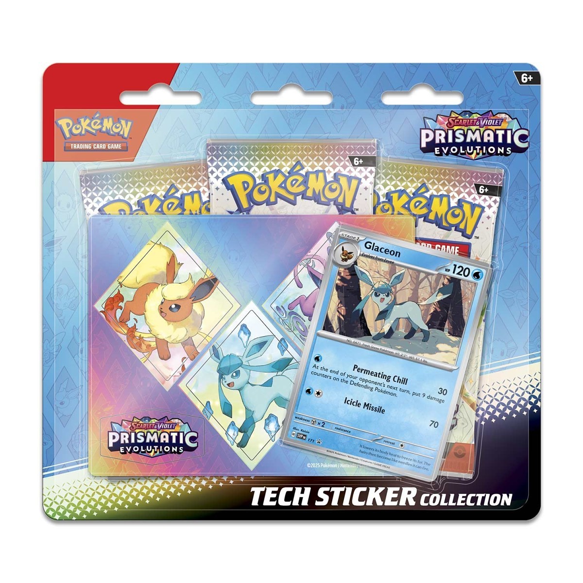 Pokémon TCG: Scarlet & Violet-Prismatic Evolutions Tech Sticker Collection (Glaceon)