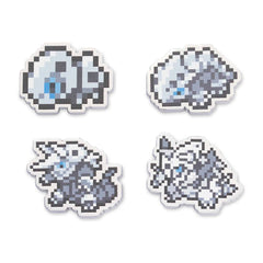 Aron, Lairon, Aggron & Mega Aggron Pokémon Pixel Pins (4-Pack)