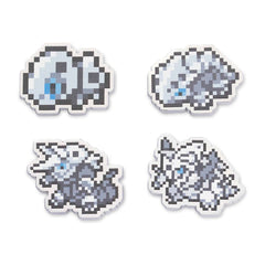 Aron, Lairon, Aggron & Mega Aggron Pokémon Pixel Pins (4-Pack)