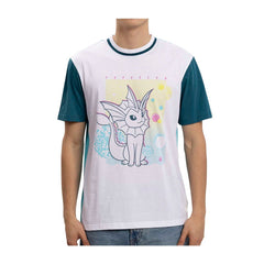 Eevee Evolutions: Vaporeon Crew Neck T-Shirt - Men