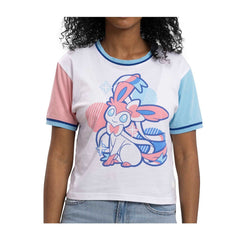 Eevee Evolutions: Sylveon Crew Neck T-Shirt - Women