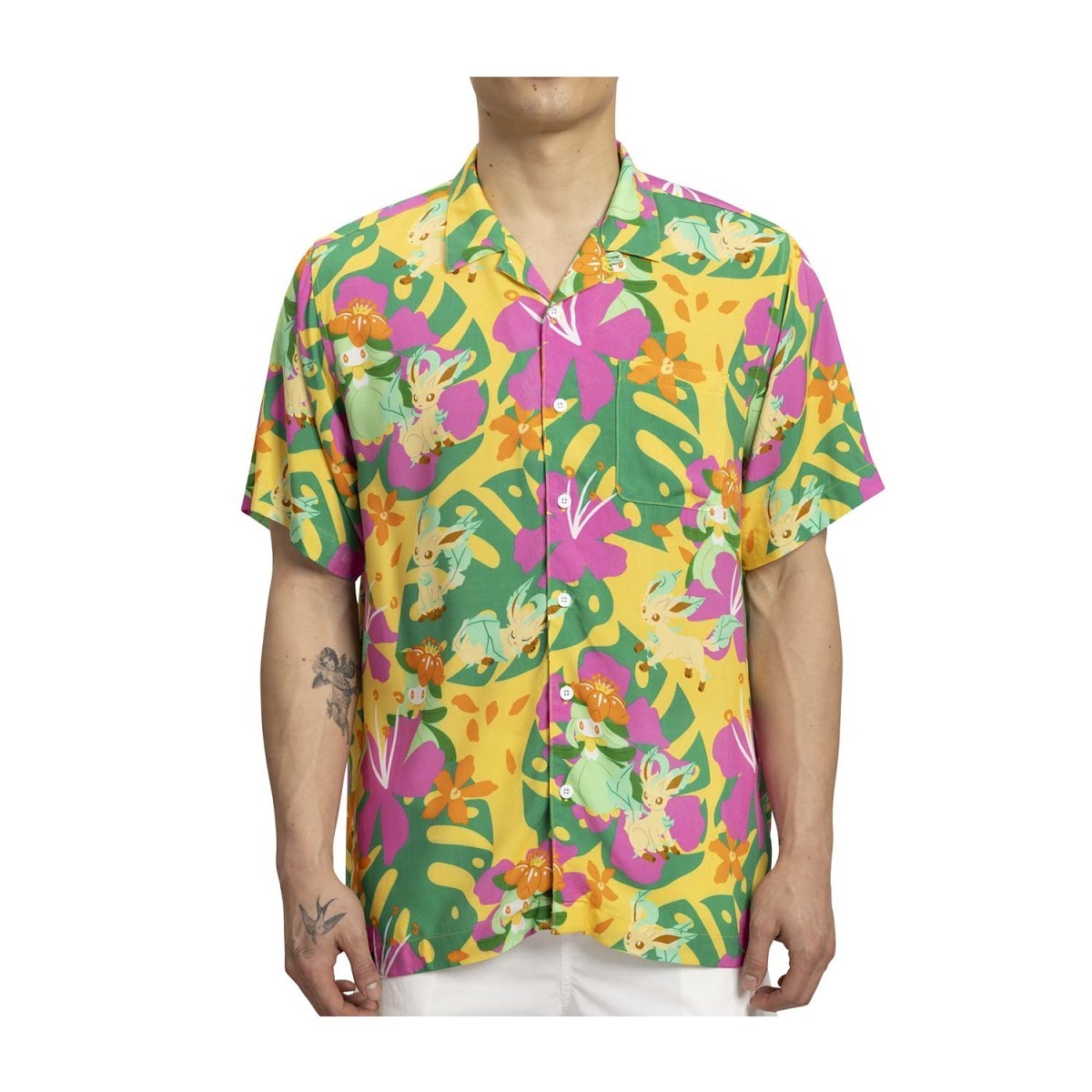 Pokémon Tropical Among the Leaves Tropical Shirt - Adult