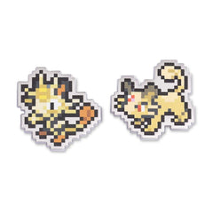Meowth & Persian Pokémon Pixel Pins (2-Pack)