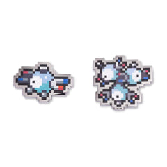Magnemite & Magneton Pokémon Pixel Pins (2-Pack)