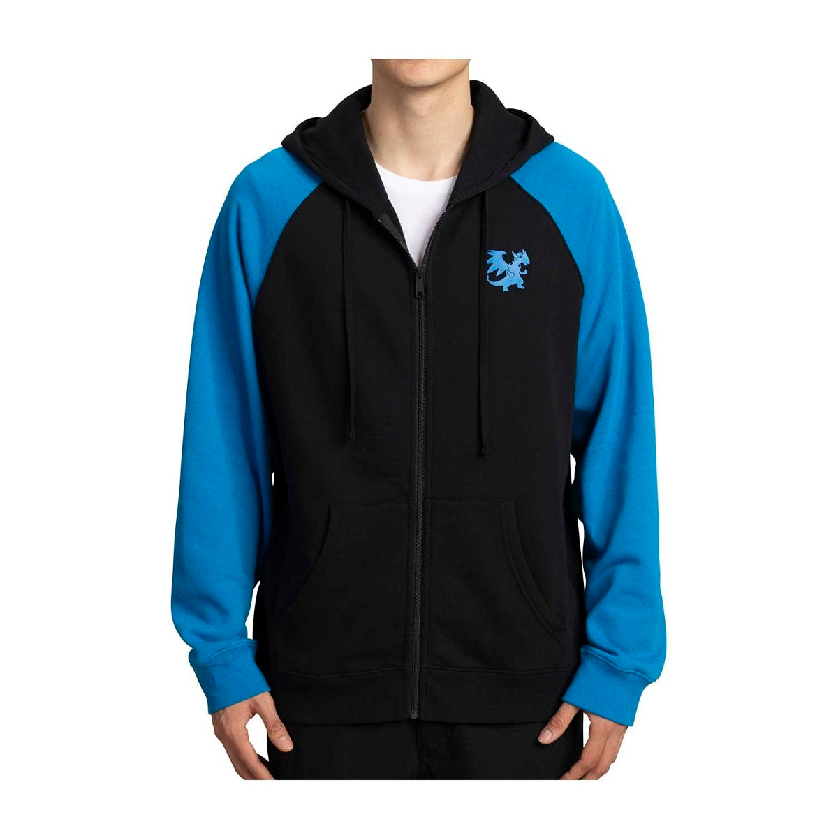 Mega Charizard X Black Zip-Up Hoodie - Adult