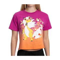 Mega Ampharos Multicolor Crop T-Shirt - Women