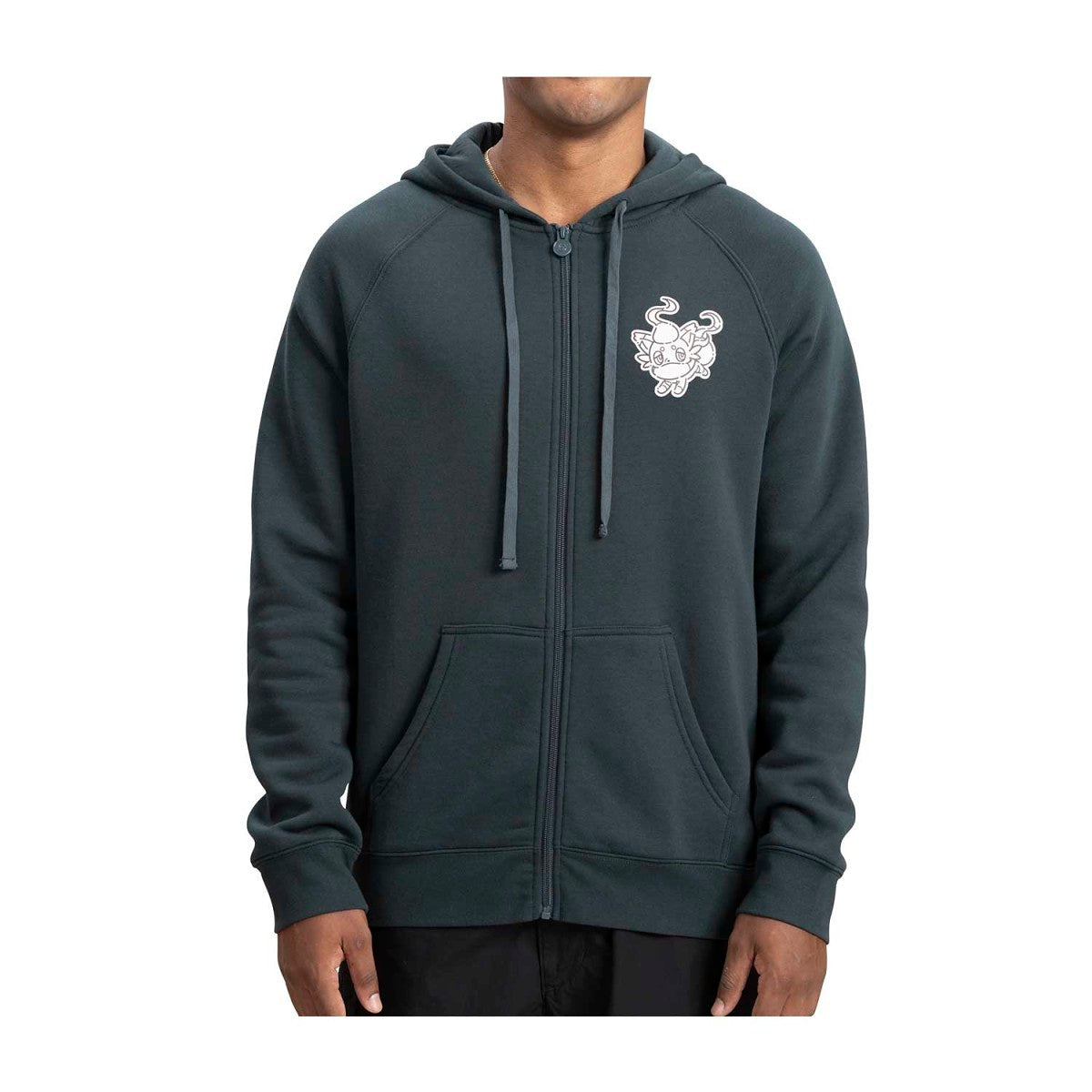 Hisuian Zorua Charming & Ghostly Zip-Up Hoodie - Adult