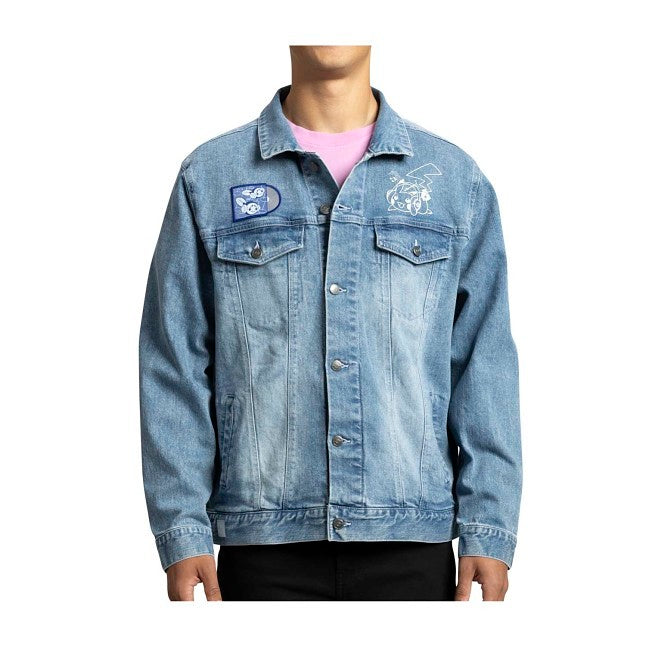 Analog Beats Lo-Fi Loungewear Blue Denim Jacket - Adult