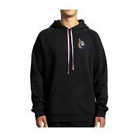 Porygon Nights Lo-Fi Loungewear Black Hooded Pullover Sweatshirt - Adult