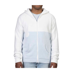 Maushold Household White & Blue Zip-Up Hoodie - Adult