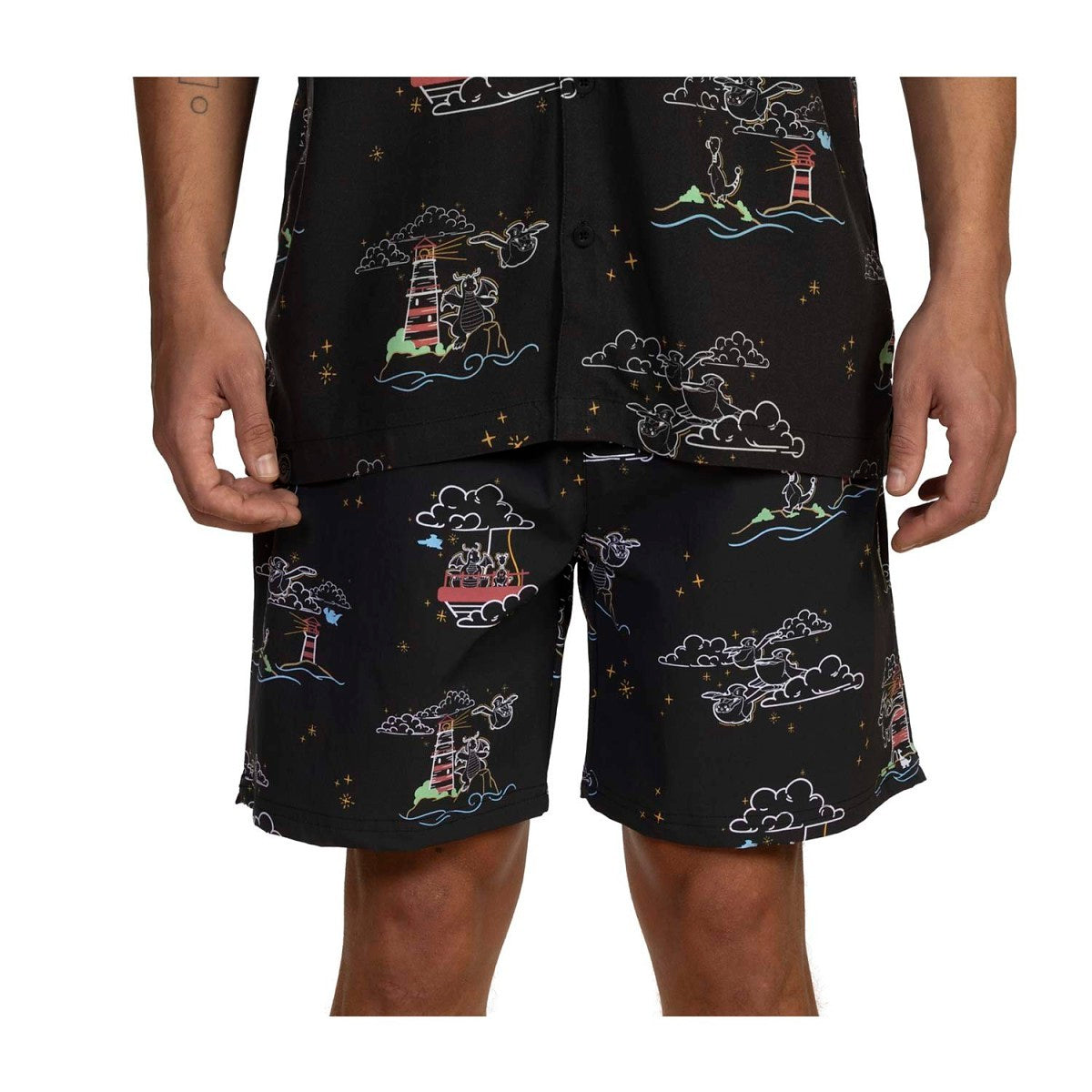 Neon Dragonite & Friends Pokémon Tropical Shorts - Men