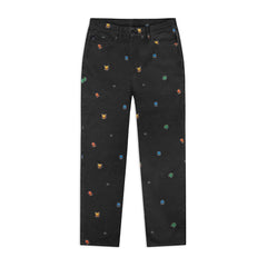 Pokémon × Dolly Noire: Pixel First Partner Pokémon Denim Pants - Adult