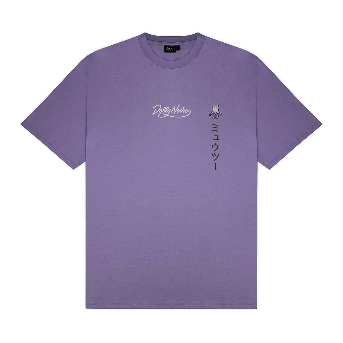 Pokémon × Dolly Noire: Pixel Mewtwo Purple T-Shirt - Adult
