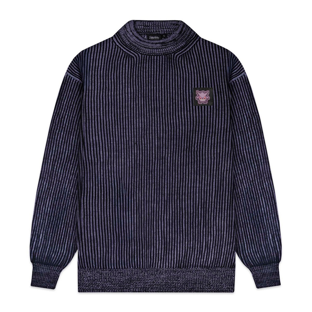 Pokémon × Dolly Noire: Striped Pixel Gengar Sweater - Adult