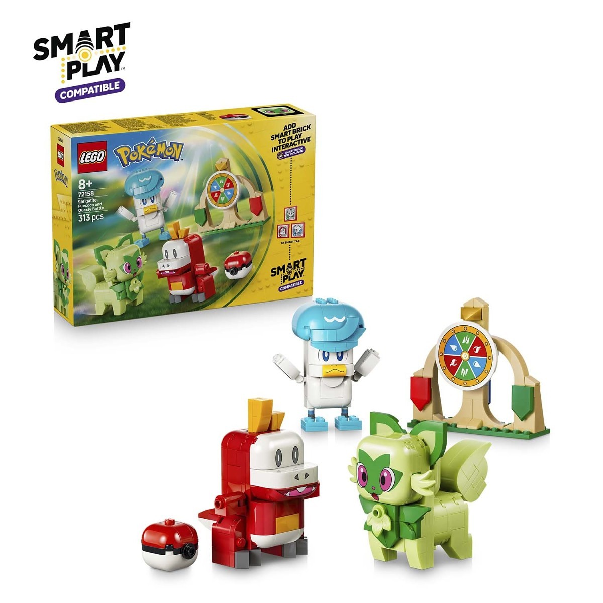 LEGO® Pokémon™ SMART Play™: Sprigatito, Fuecoco and Quaxly Battle