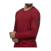 Phases of the Night: Umbreon Red Fitted Long-Sleeve T-Shirt - Adult