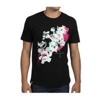 Pikachu & Band Black Relaxed Fit Crew Neck T-Shirt - Adult