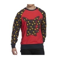 Pikachu Party Raglan Crew Neck Sweatshirt - Adult
