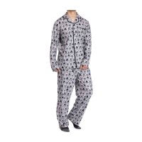 Kanto First Partner Holiday Flannel Button-Up Pajama Set - Men