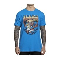 Infernape Pokémon Greatest Hits Blue Relaxed Fit Crew Neck T-Shirt - Adult
