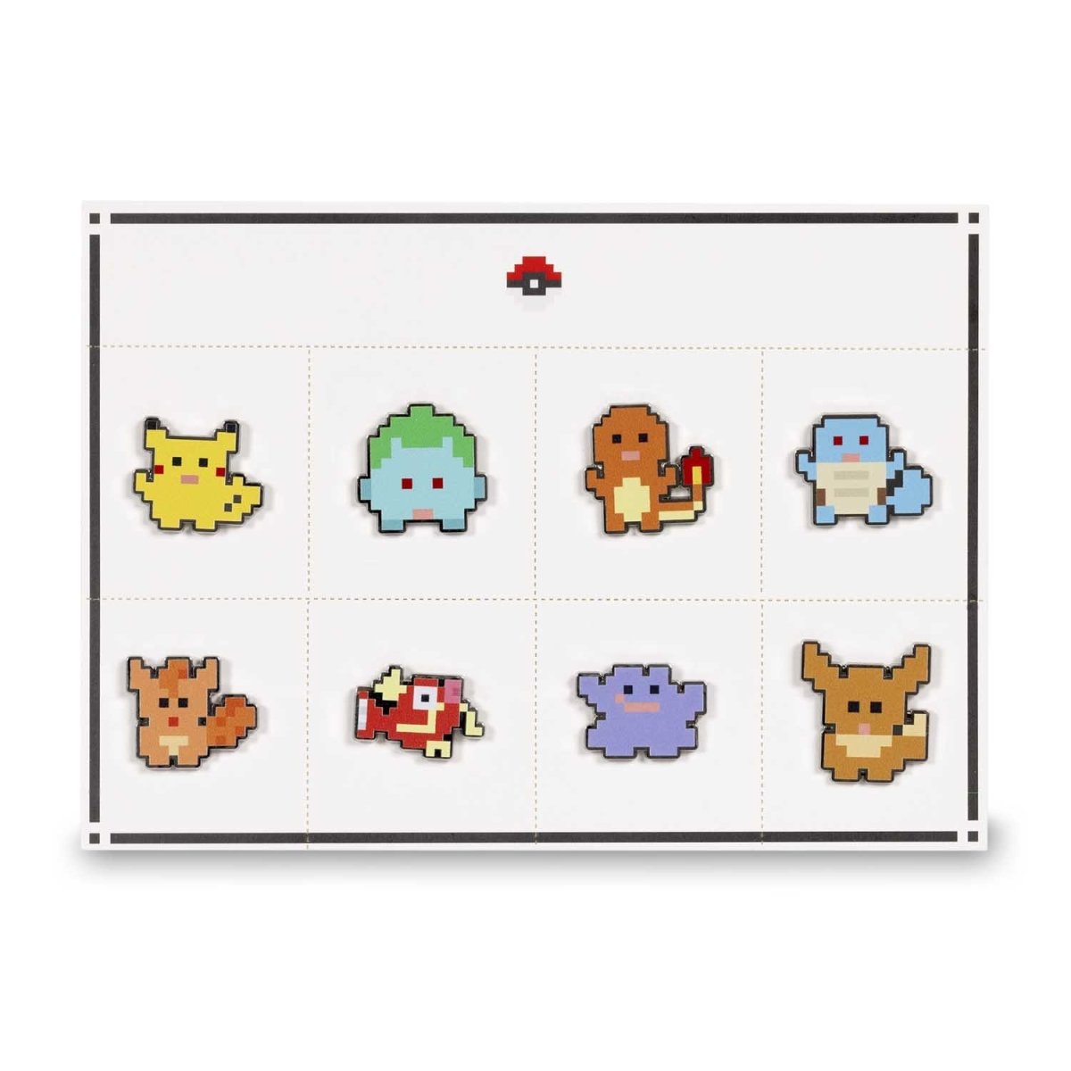 Pokémon Block Art Party Tear-Away Pins (8-Pack)