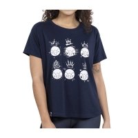Pokémon Mood Collection: Piplup Navy Flow Crew Neck T-Shirt - Women