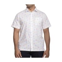 Kanto First Partner White Short-Sleeve Button-Up Shirt - Adult